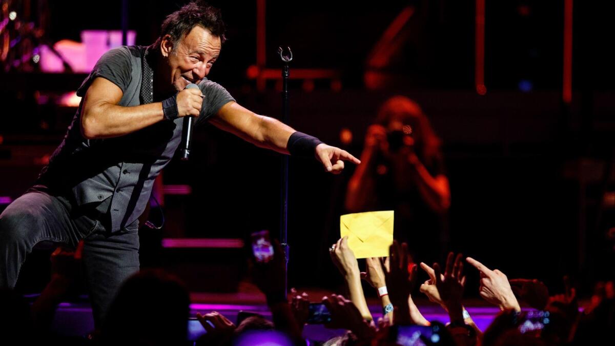 Bruce Springsteen announced Wednesday that he would make his Broadway debut in October.