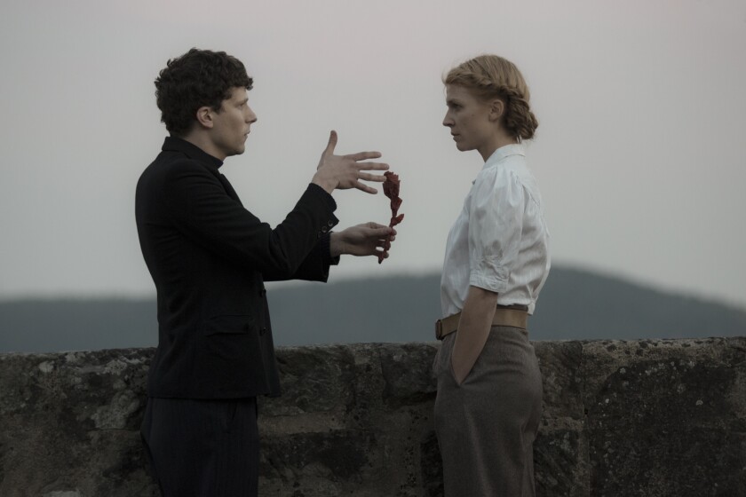 Review: Jesse Eisenberg stars as Marcel Marceau in 'Resistance' - Los Angeles Times