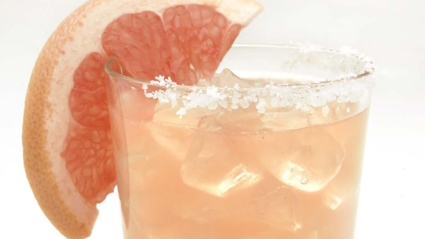 Ruby red grapefruit margarita