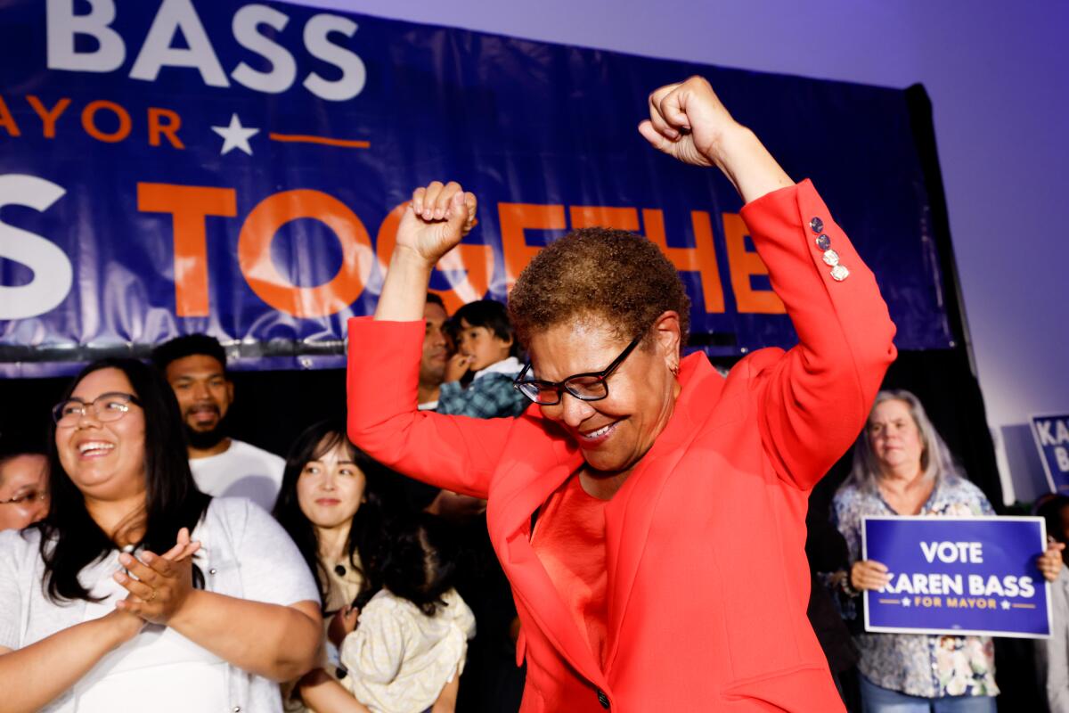 L.A. Mayor Bass will face either Spencer Pratt or Nithya Raman in Nov. 3 runoff - Los Angeles Times