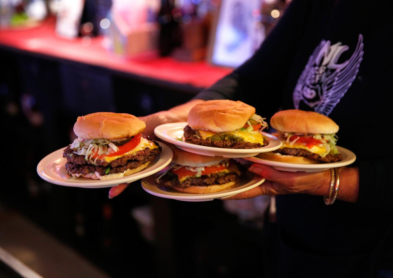 Hatch chile burgers in New Mexico