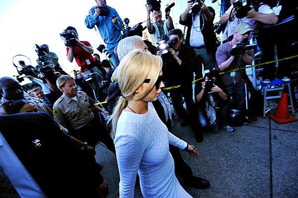 Lindsay Lohan arrives at Airport Courthouse. The actress could face a couple of years in jail on the grand theft charge, but experts say that's unlikely.