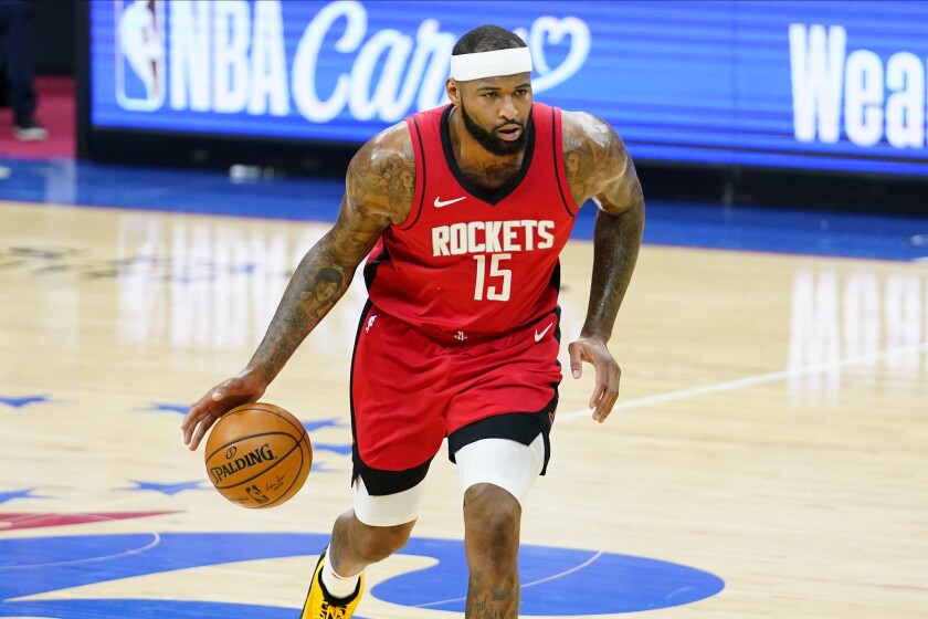 DeMarcus Cousins dribbles upcourt