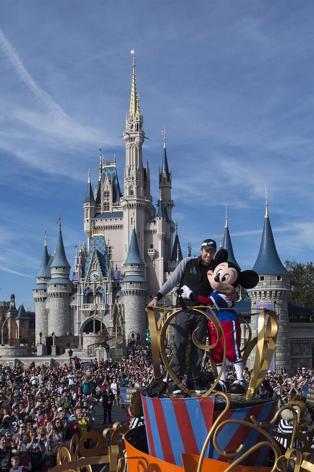 Nick Foles of The Philadelphia Eagles Celebrates at Walt Disney World