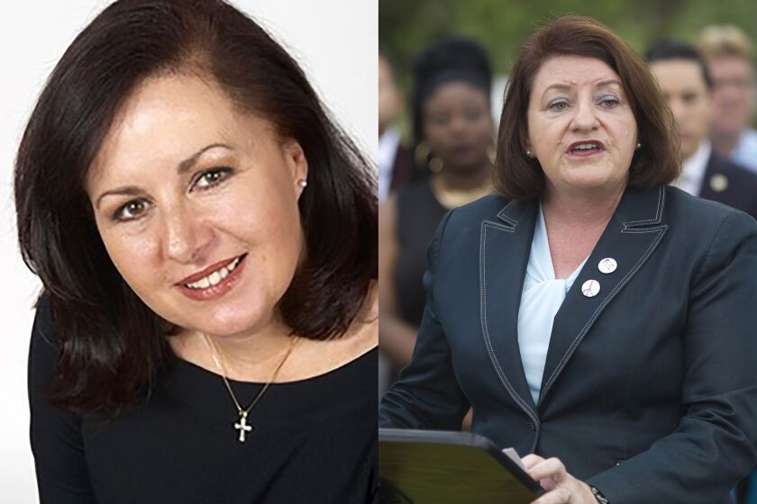 Linda Blankenship and Toni Atkins are both running for State Senate in the 39th District.
