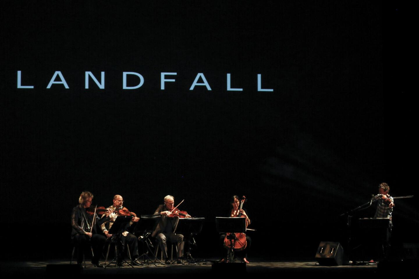 The two leading string quartets devoted to our time turned 40. Kronos celebrated at UCLA with Laurie Anderson's magically melancholic response to Hurricane Sandy (pictured). Two days later, the Arditti featured exceptional performances of British, American and German modernist masters.