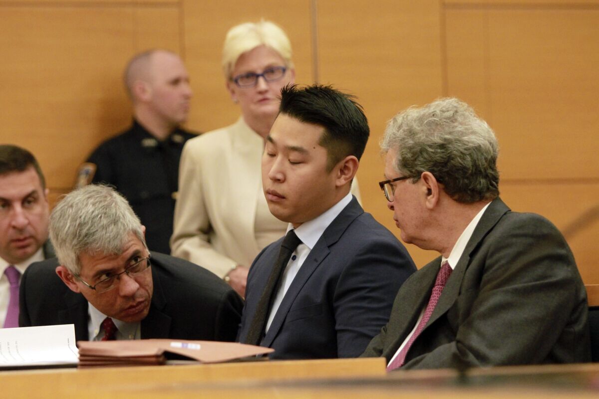 Peter Liang in court for his sentencing on April 19.