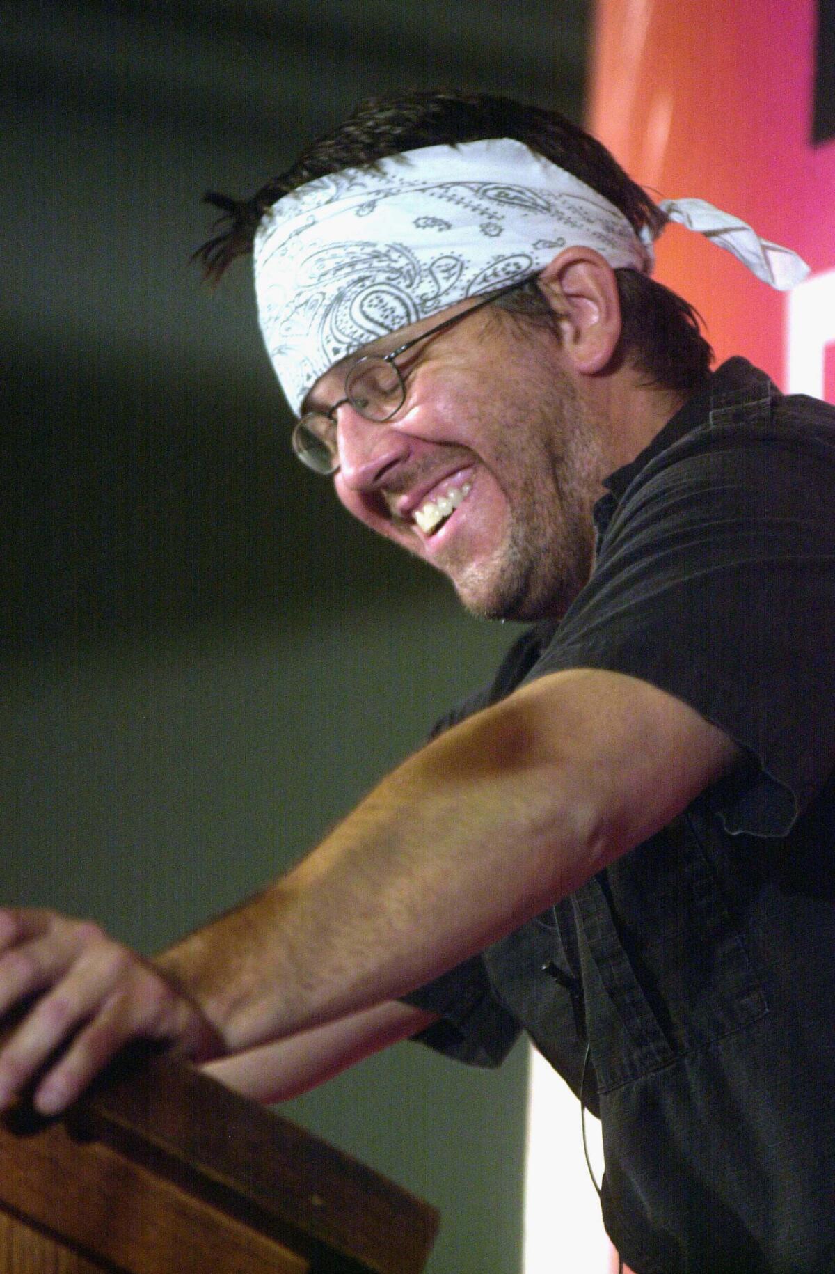 Author David Foster Wallace at New Yorker Festival in 2002.