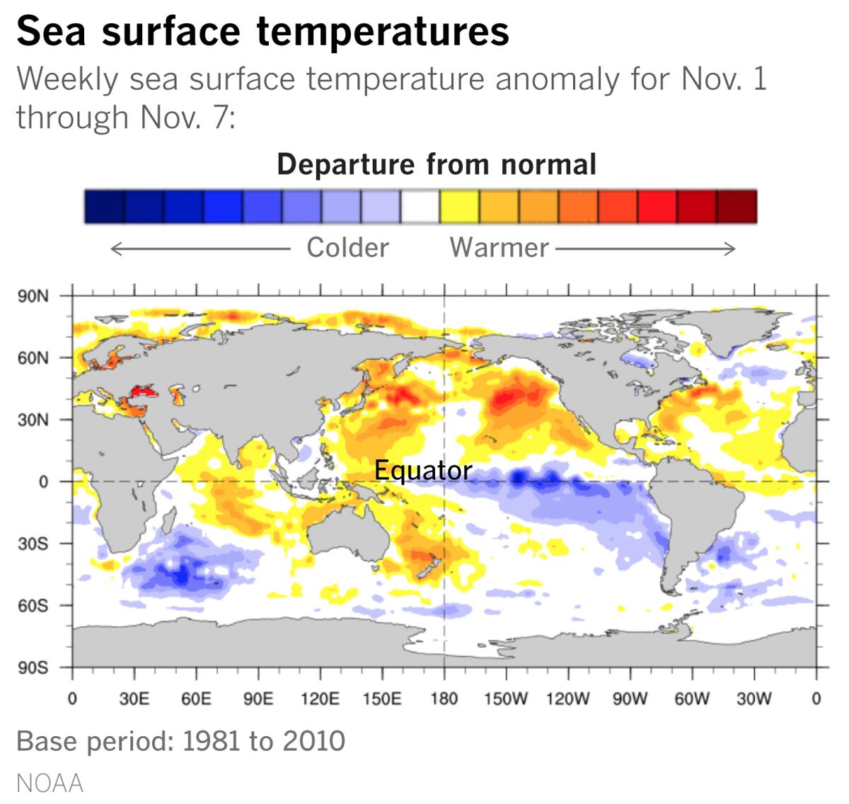 La Niña conditions are expected to last through the winter.