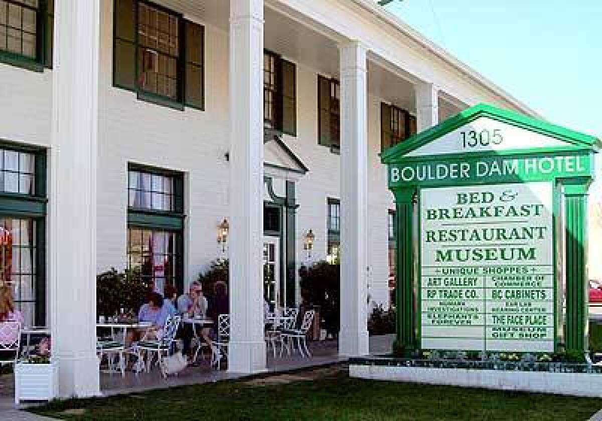 The Boulder Dam Hotel, built in 1933, has been restored and reopened as a bed-and-breakfast.