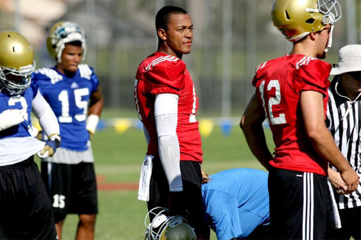 Quarterback Brett Hundley and UCLA will open their season against Nevada on Saturday at the Rose Bowl.