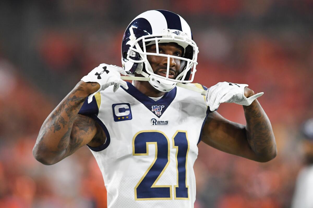 Rams cornerback Aqib Talib did not play in Sunday's loss to the San Francisco 49ers.