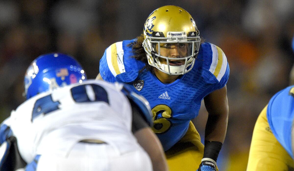 UCLA linebacker Eric Kendricks, who led the Pac-12 Conference in tackles in 2012 and was third during an injury-plagued 2013, says of his recent play: 'I have to hold myself to a standard.'