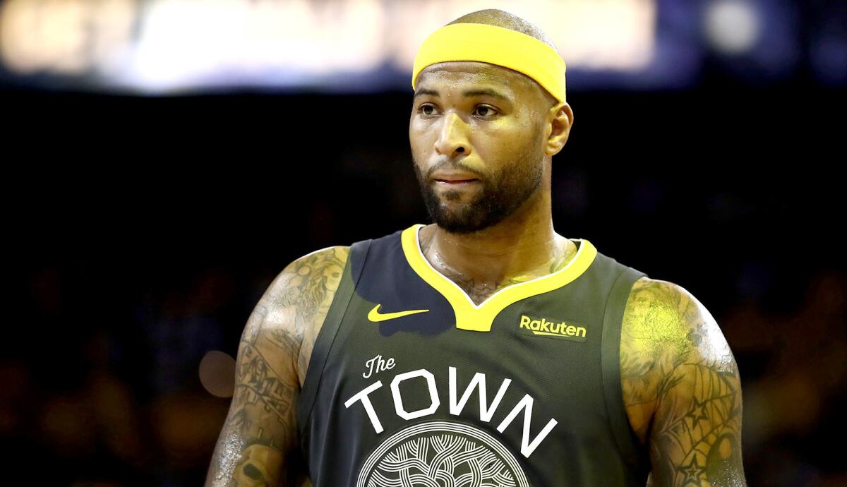 DeMarcus Cousins had his shining moments with the Warriors, but also aches and pains.