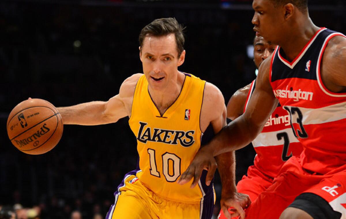 Lakers point guard Steve Nash has been limited to just six games this season because of injury.
