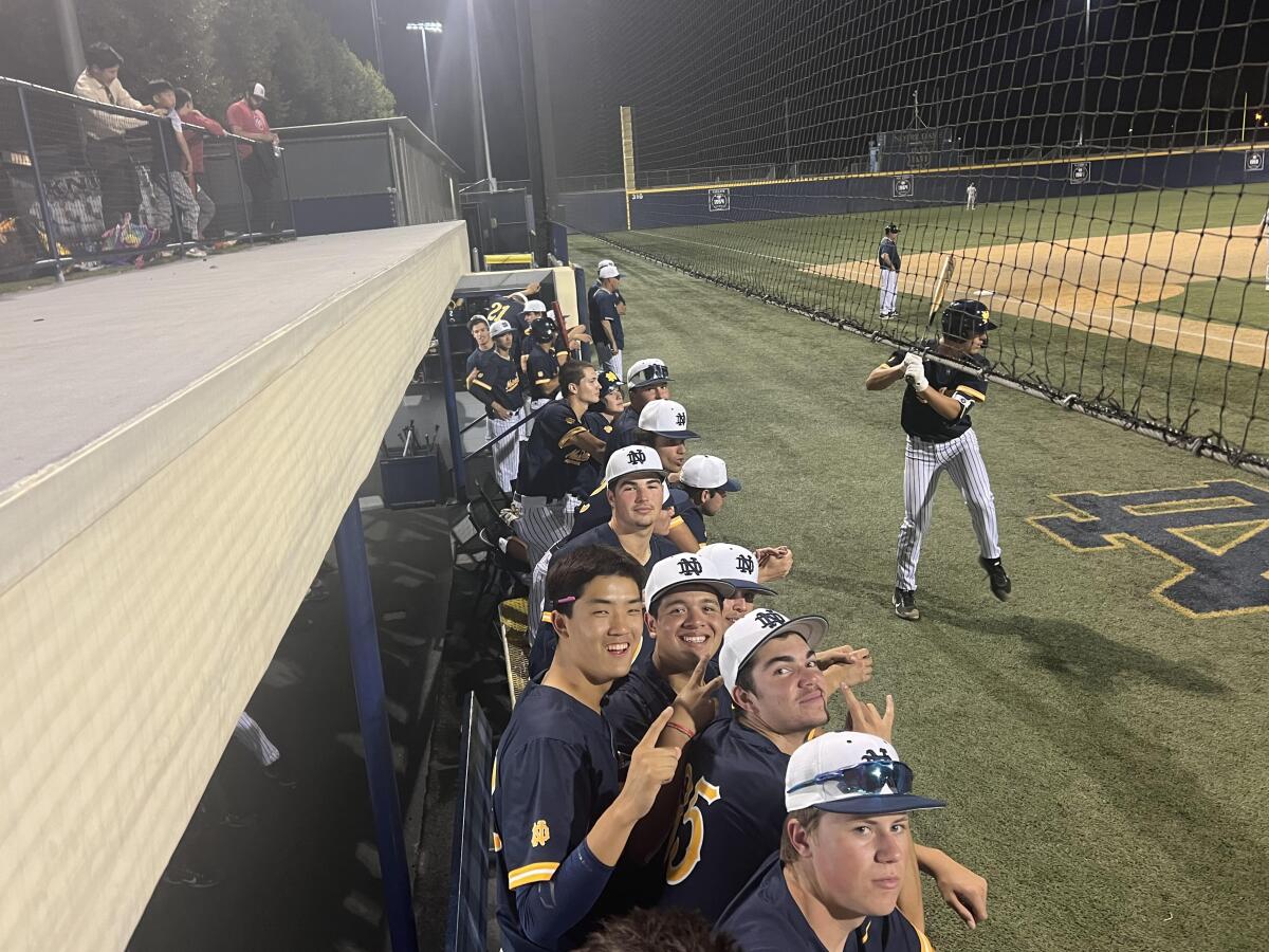 No. 1 Sherman Oaks Notre Dame clinches Mission League baseball title - Los  Angeles Times