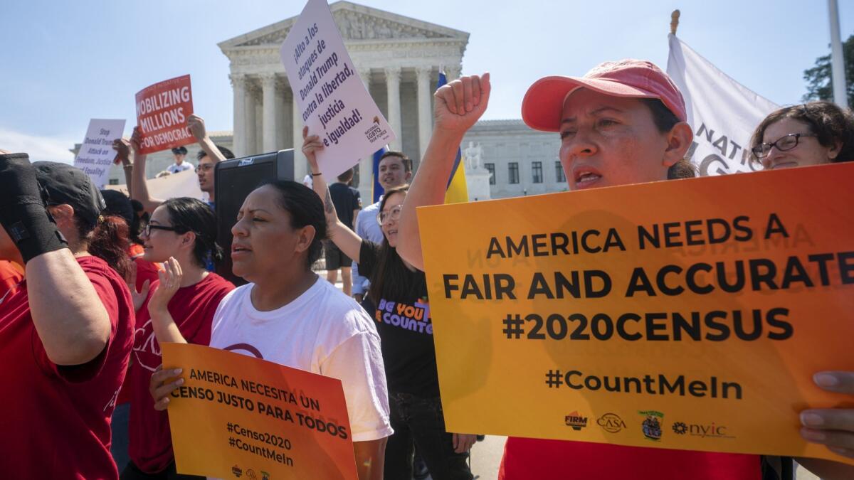 Demonstrators gather at the Supreme Court on Capitol Hill in Washington on June 27.
