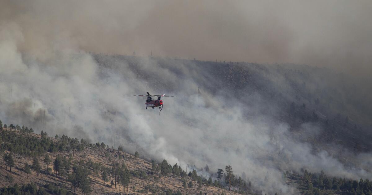 Two fires inch toward communities in Sierra and Fresno counties