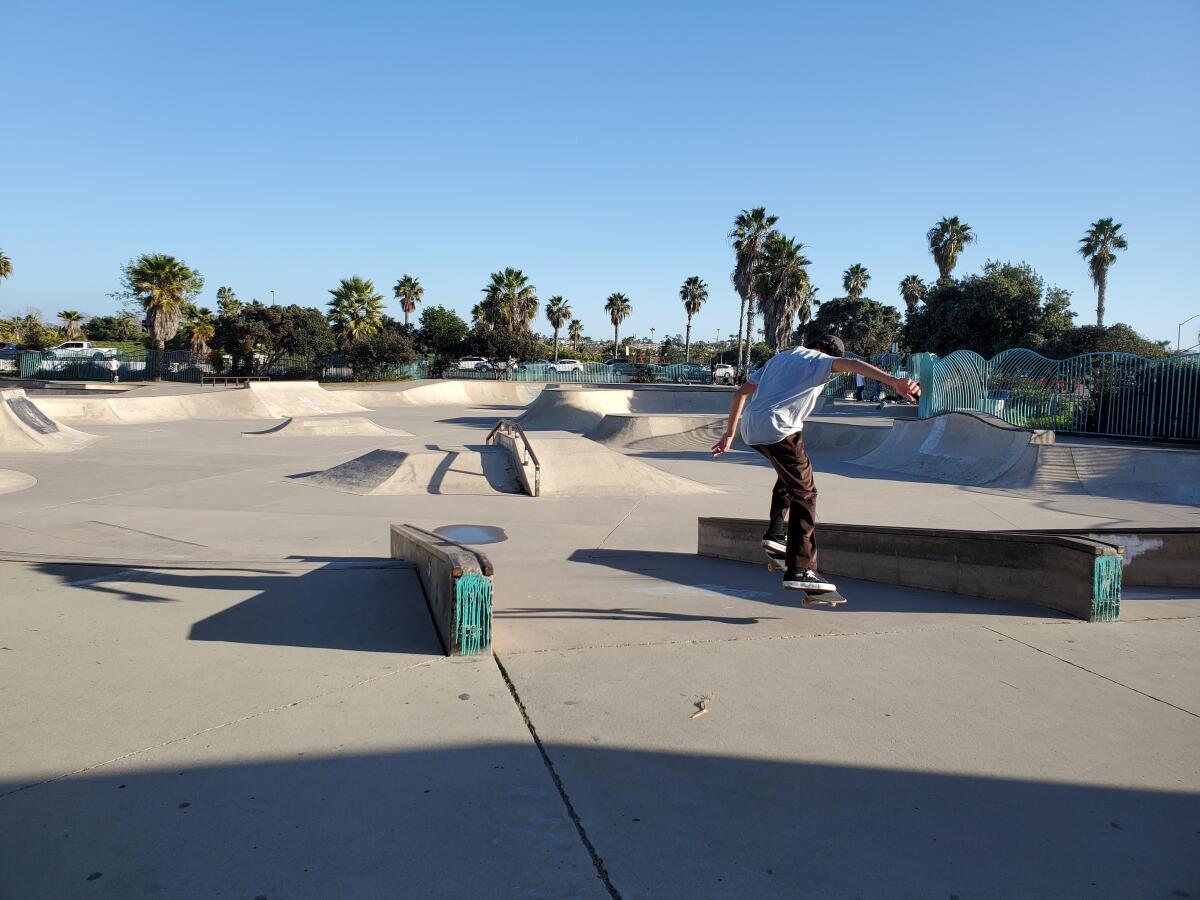 The skateboarding park at Robb Field in Ocean Beach is one of the closest to La Jolla.