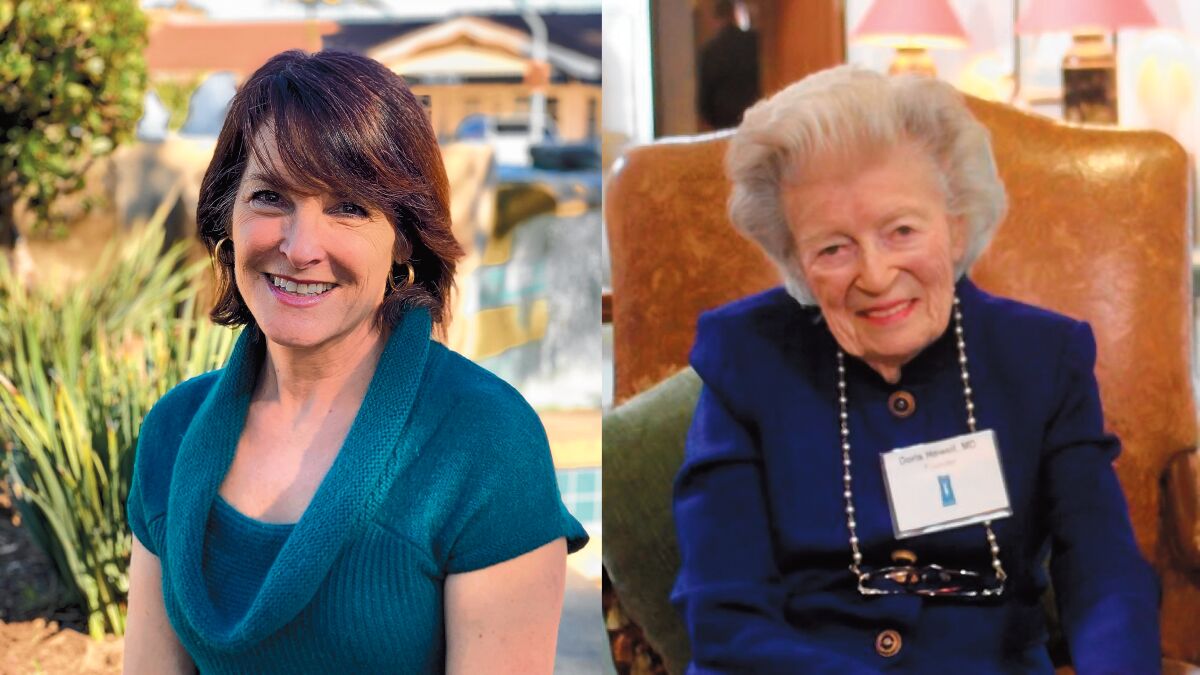 Left: Karen Wilson, executive director of the Doris A. Howell Foundation. Right: The late Dr. Doris Howell.