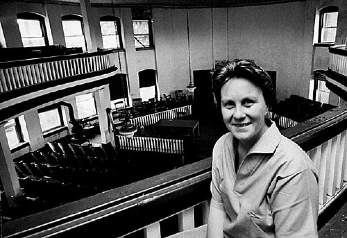 Harper Lee, shown here in 1961, declined an interview for this book, saying: "If you know Boo, then you understand why I wouldn't be doing an interview. ..."