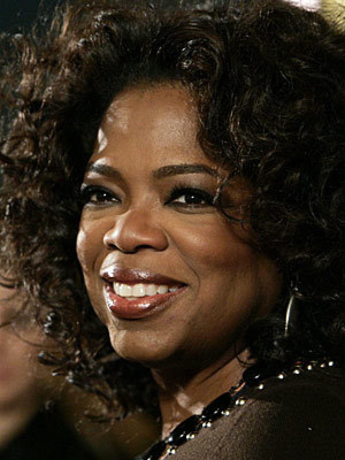 Oprah Winfrey was seen as the best champion of causes with 49 percent of those surveyed in the Harris Poll saying she was very effective at raising awareness.