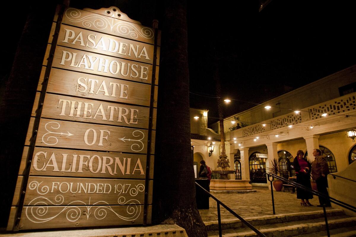 A view of the courtyard at the Pasadena Playhouse on Feb. 2, 2010