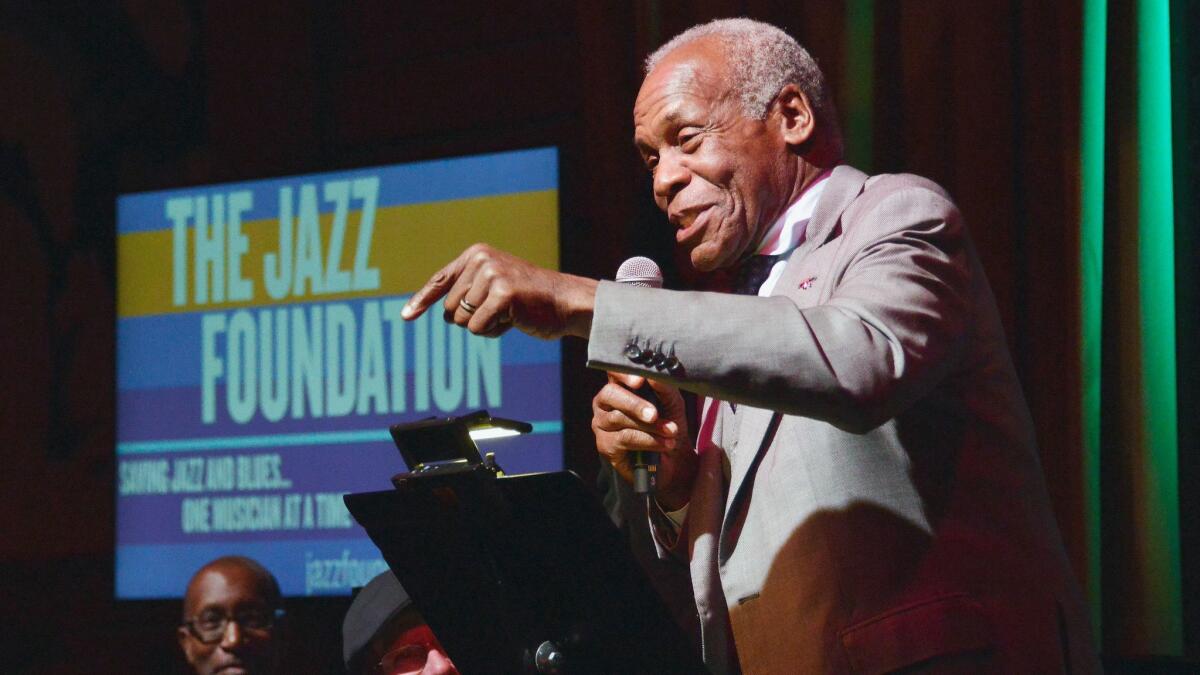 "John became a superstar when Eisenhower was president, and he’s never looked back,” Danny Glover said about honoree Mathis at the Sunday event.