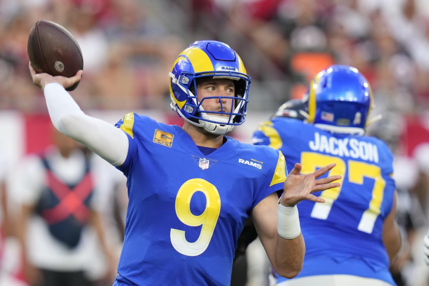 Rams' Matthew Stafford in concussion protocol, uncertain vs. Cardinals -  Los Angeles Times