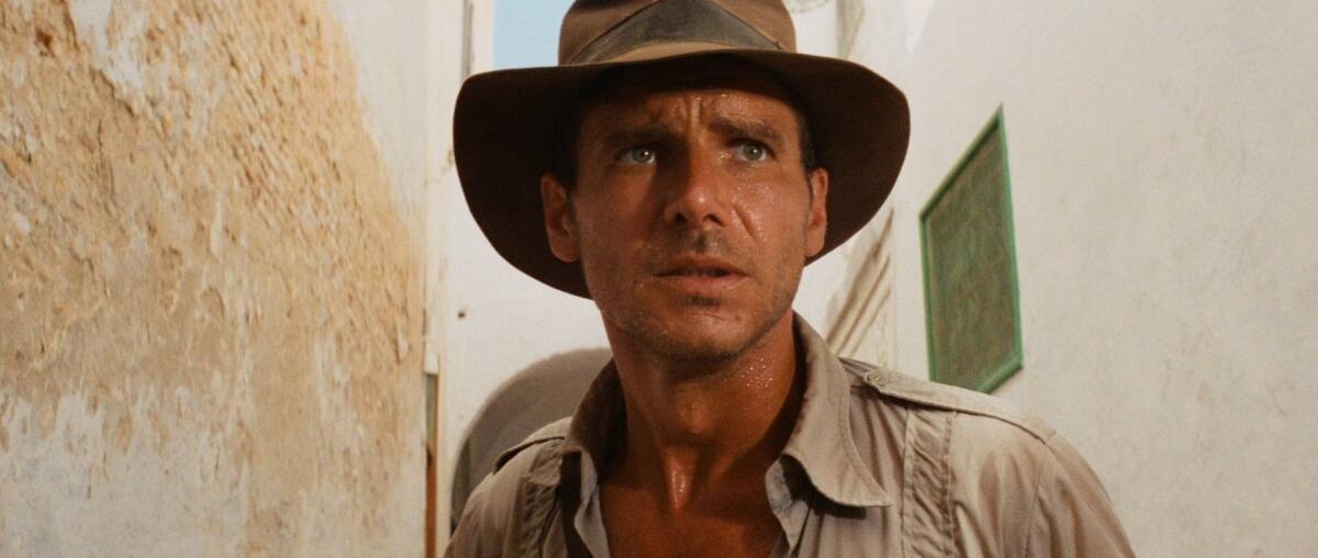 Harrison Ford in the movie "Raiders of the Lost Ark."