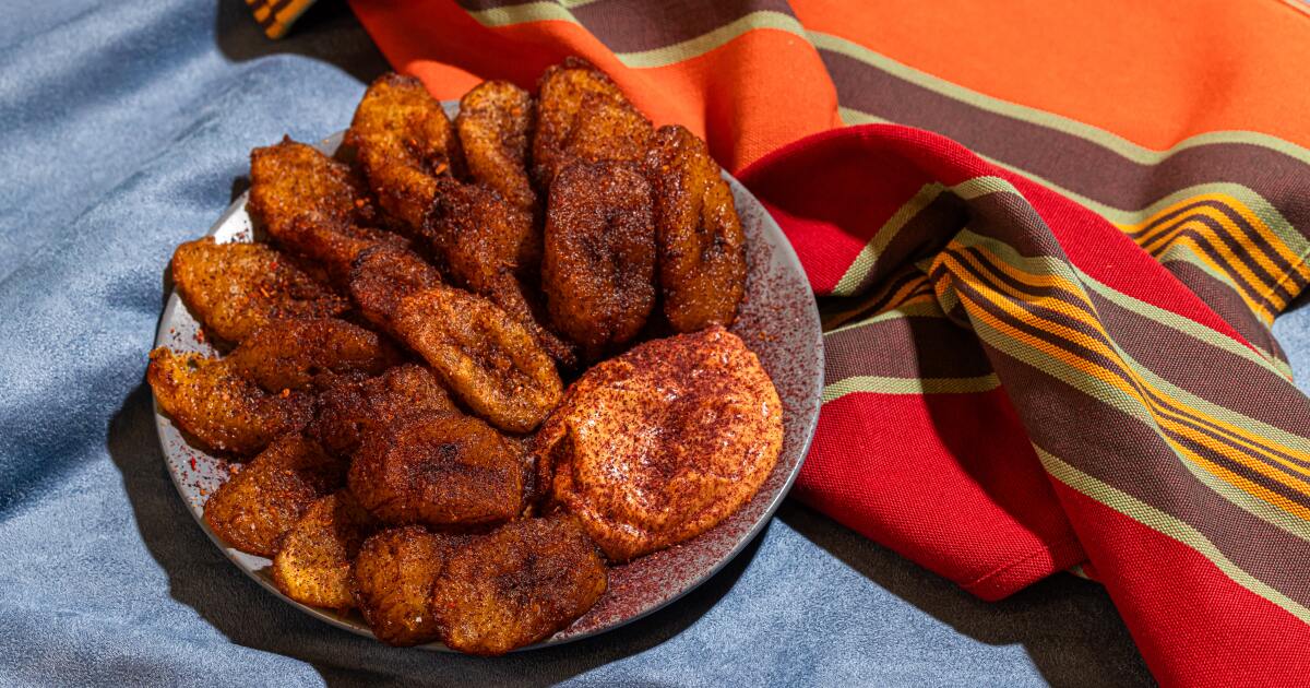 Adrian Forte's Fried Plantain With Pickled Scotch Bonnet Aioli