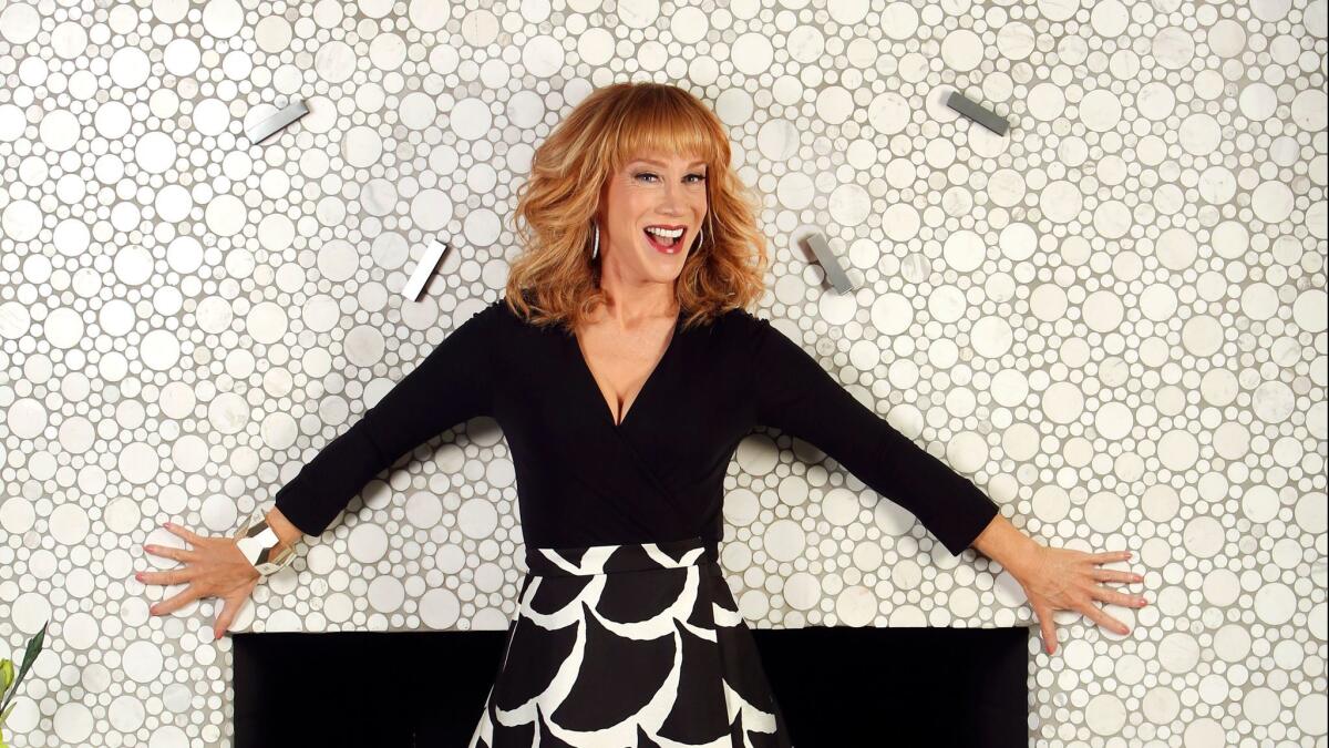 Comedian Kathy Griffin photographed in her Burbank home in 2015.
