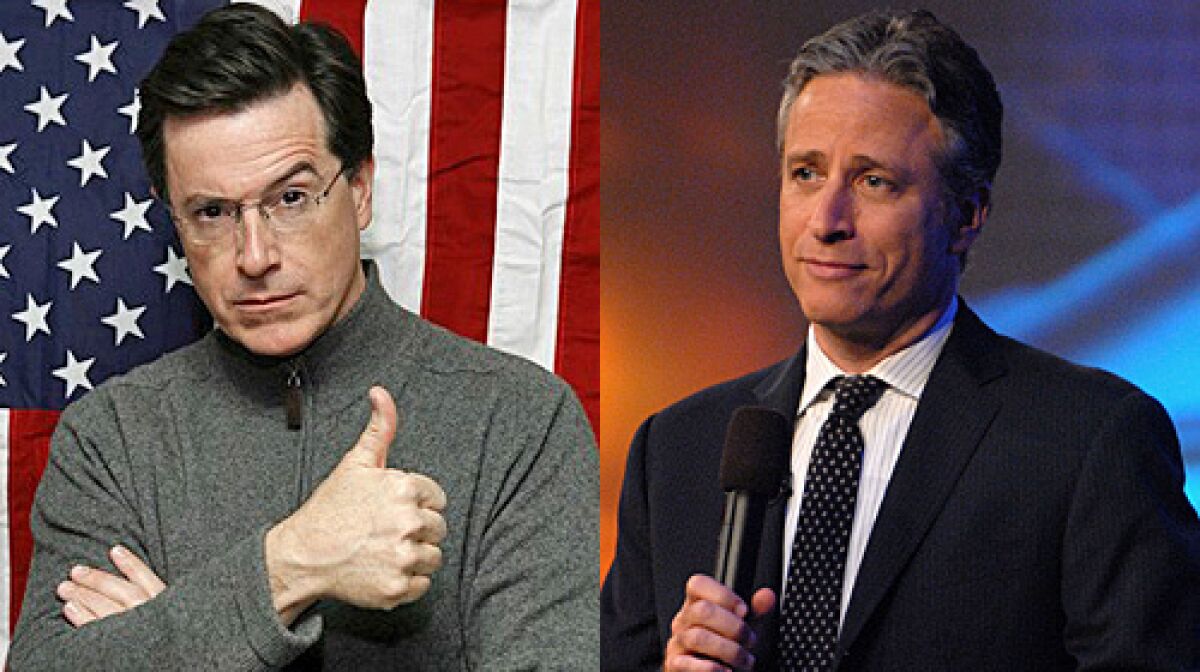 They were once comrades on "The Daily Show." But who's more popular now?