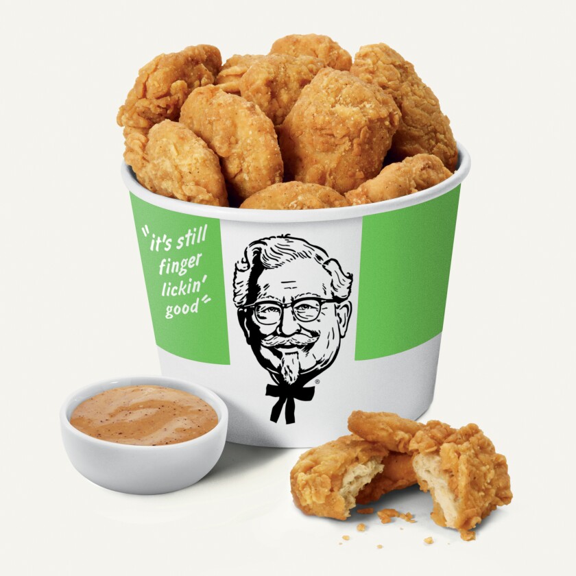 KFC and Beyond Meat plant-based chicken nuggets