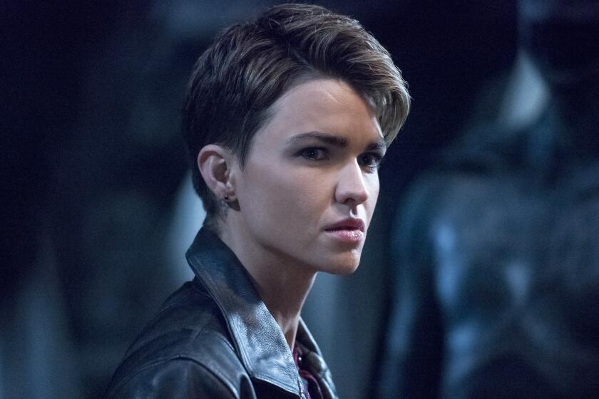 Crisis on Infinite Earths: Part Two -- The CW TV Series, Batwoman -- "Crisis on Infinite Earths: Part Two" -- Image Number: BWN108c_0138.jpg -- Pictured: Ruby Rose as Kate Kane -- Photo: Dean Buscher/The CW -- © 2019 The CW Network, LLC. All Rights Reserved. Ruby Rose in "Crisis on Infinite Earths: Part Two" on The CW.