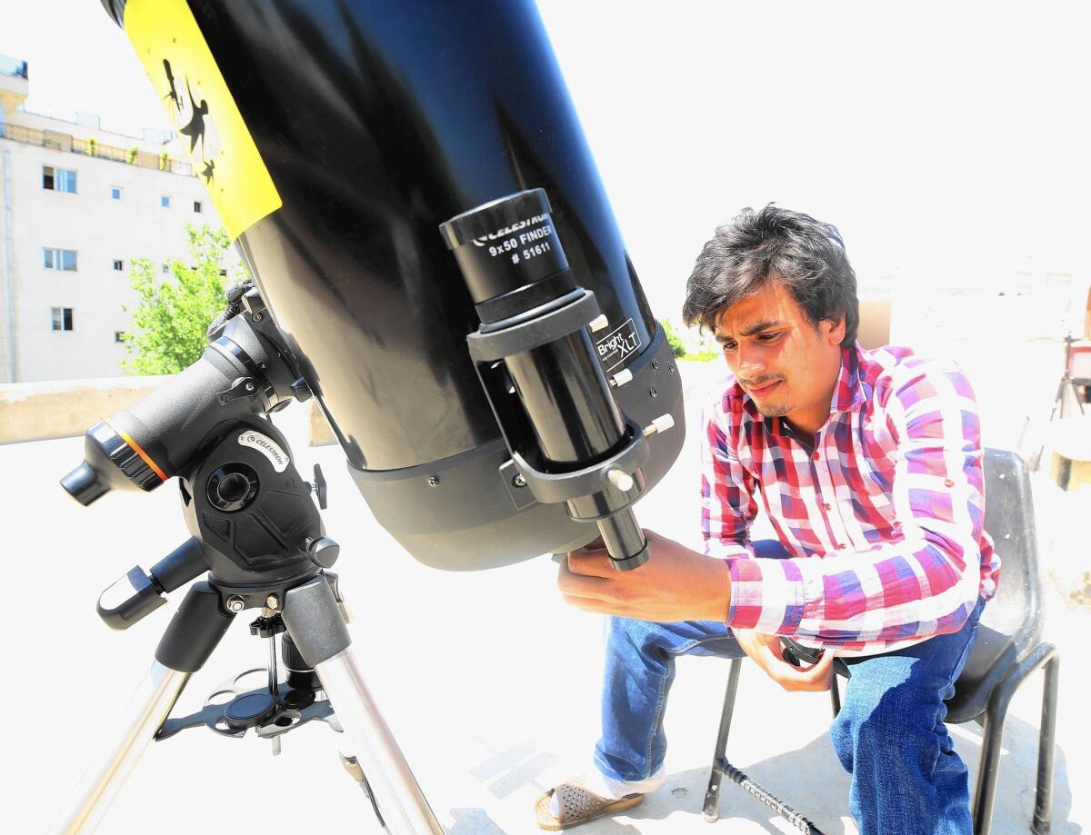 Ibrahim Amiri, an amateur astronomer in Kabul, has begun teaching a new generation of young Afghans about the heavens.