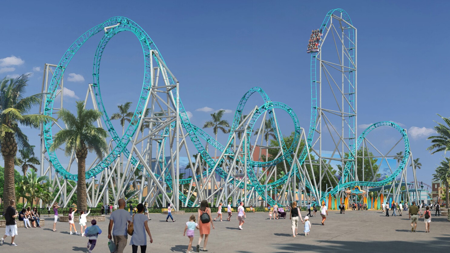 It S Been A Decade Since Knott S Built A Major Coaster Will Hangtime Be Worth The Wait Los Angeles Times