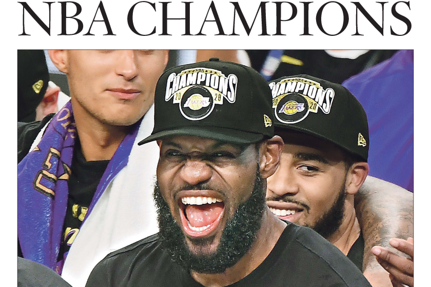 Lakers special section cover.