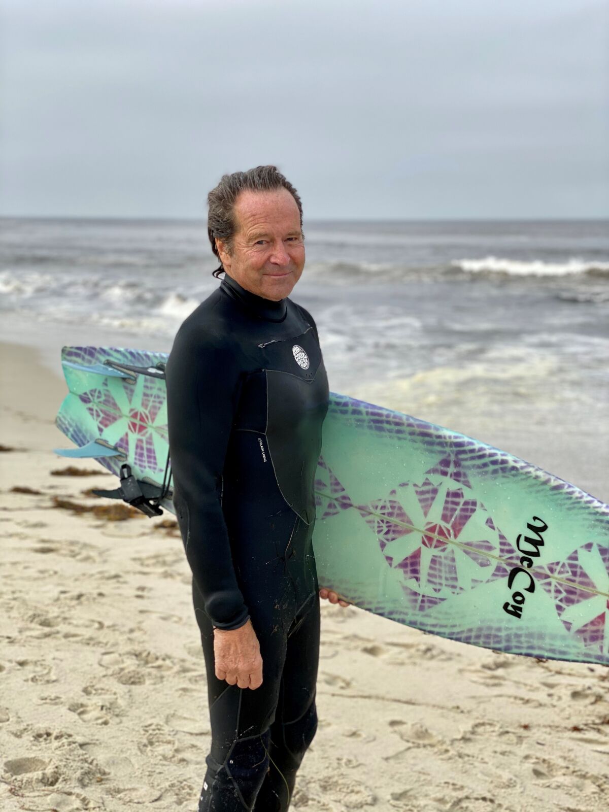 Surfer and La Jolla resident Jeff McCoy said surfers at Windansea had "a lot of pent-up energy" as the beach reopened April 27 after a month-long closure.
