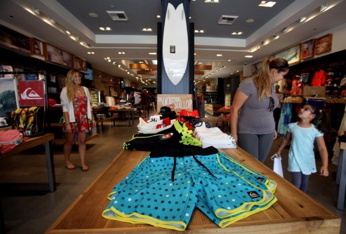 Quiksilver Inc. owns or licenses more than 800 retail stores worldwide, including this one in Santa Monica.