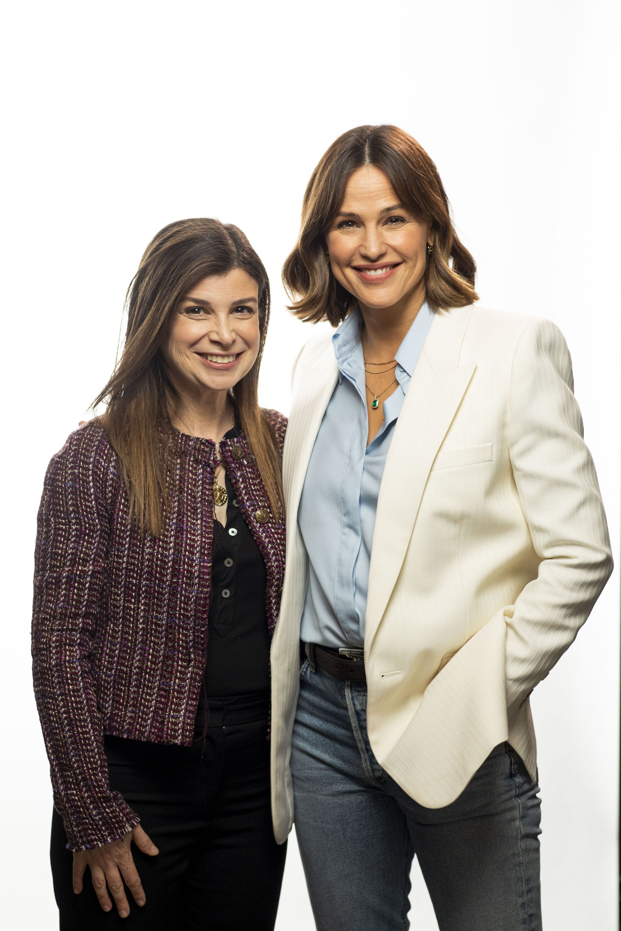 Laura Dave and Jennifer Garner at the Los Angeles Times Festival of Books Portrait Studio.