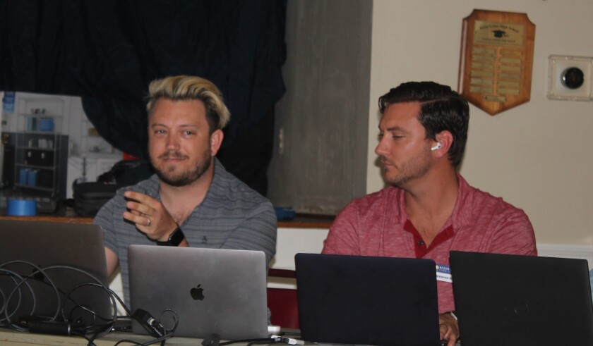 Ocean Beach Town Council President Corey Bruins (left) and Vice President Cameron Reid