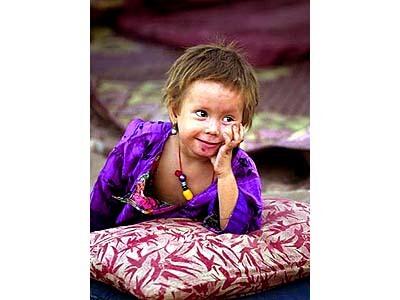 Bibi Siamoka, 5, lives with her family in the new section of Jalozai.