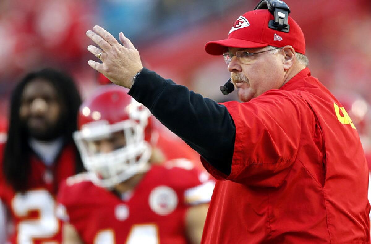 Coach Andy Reid and the Chiefs are looking to end a three-game losing streak against the Washington Redskins on Sunday.