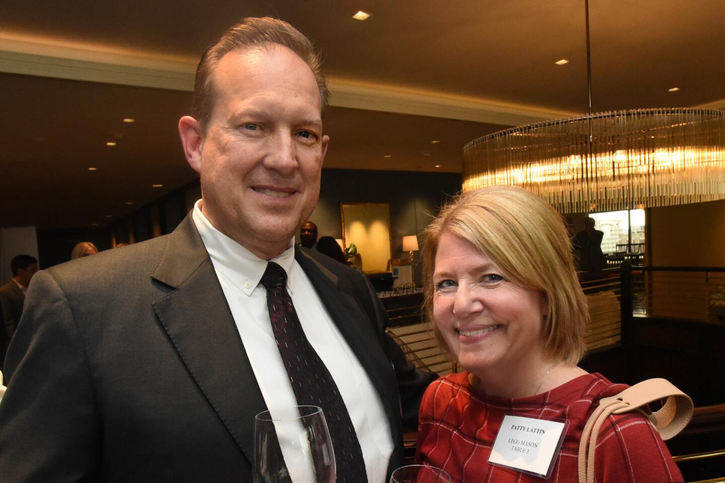 Matt and Patty Lattin at the Baltimore Sun Hall of Fame party at the Center Club.