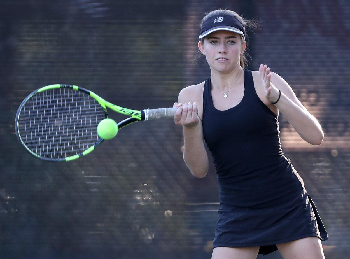 Photo Gallery: Huntington Beach vs. Laguna Beach in girls' tennis