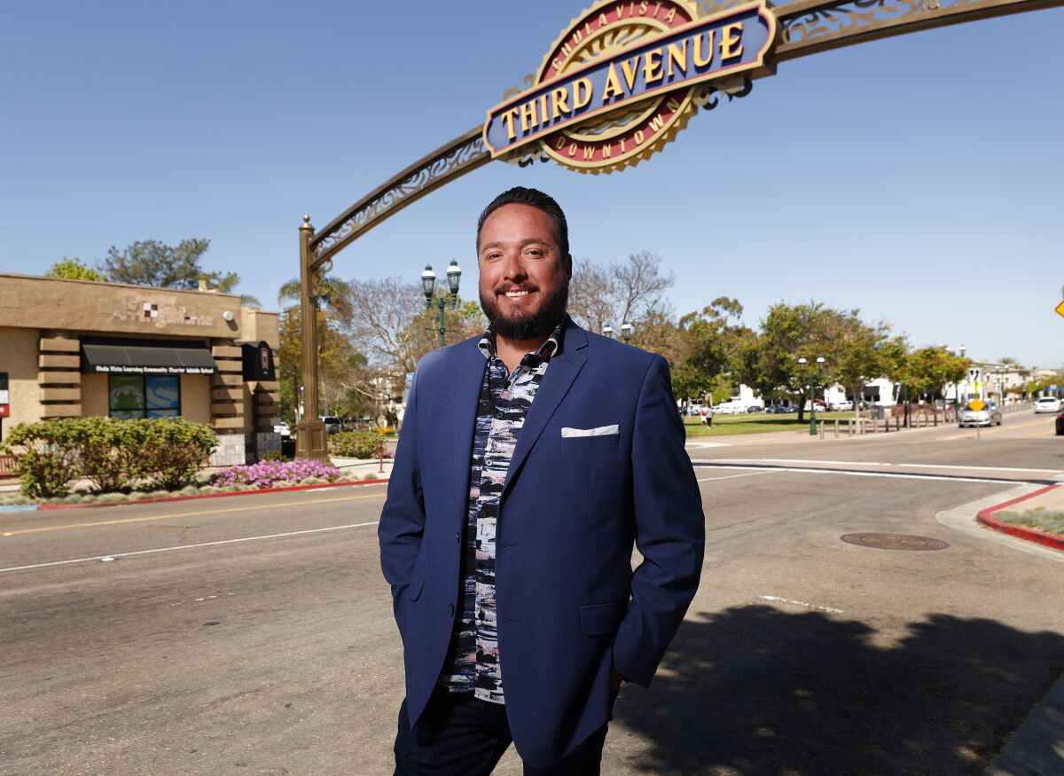 Chris Gomez grew up in Chula Vista and is now working to revitalize the city's downtown 