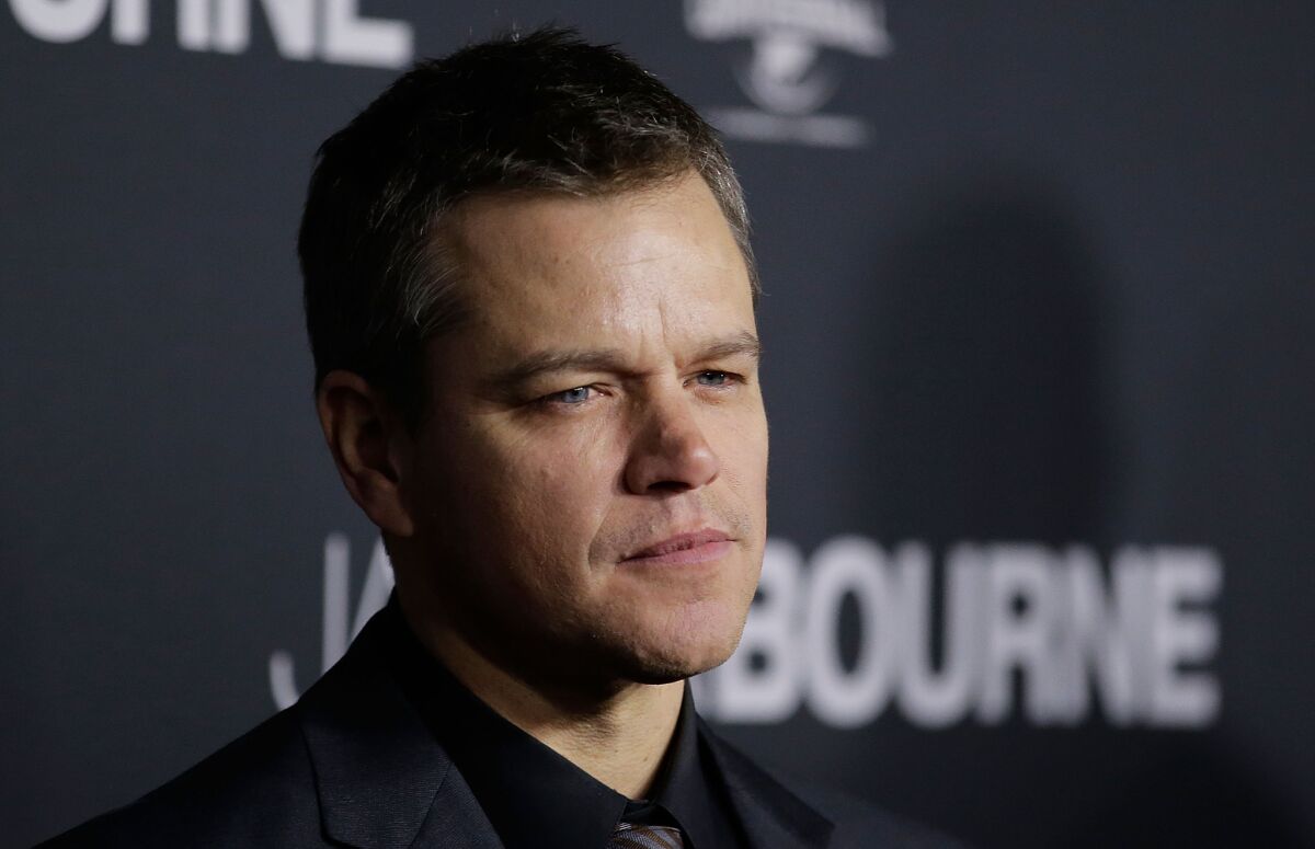 Matt Damon arrives ahead of the "Jason Bourne" Australian premiere on July 3, 2016, in Sydney. A Culver City man who claimed to be a big fan of the fictional character was arrested on charges that he sold information to a man he thought was a Russian spy.