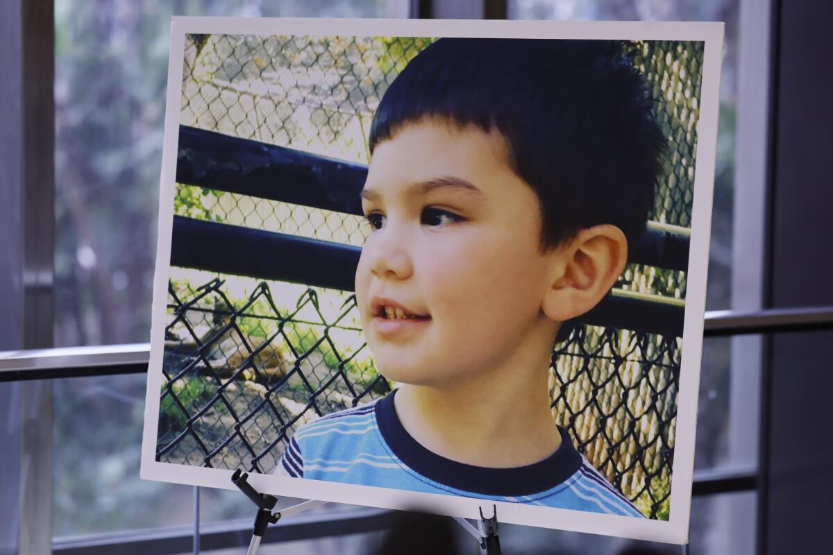 Photo of 6-year-old Aiden Leos, who was killed by Marcus Anthony Eriz, of Costa Mesa, 