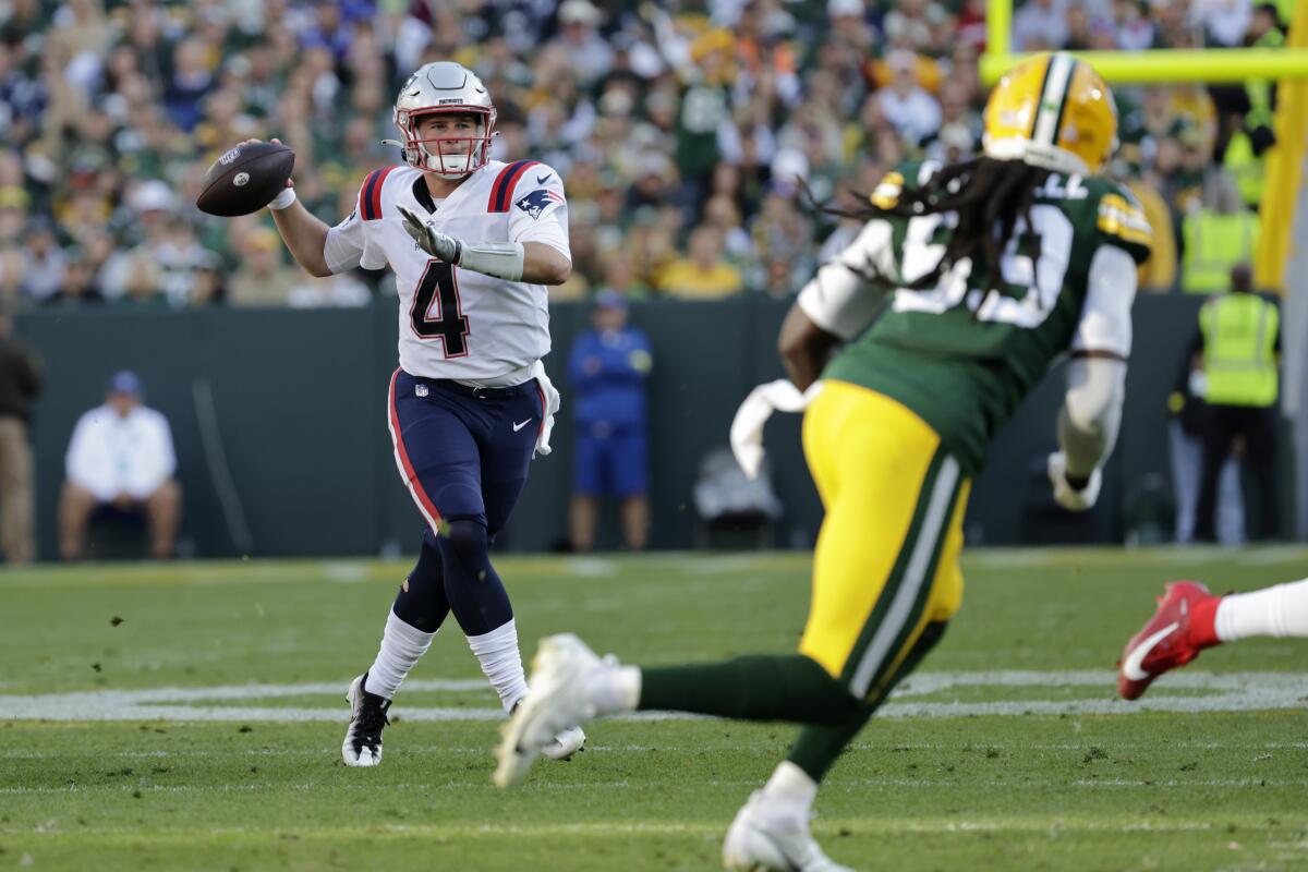 Patriots' Zappe competes but falls short in unexpected debut - The